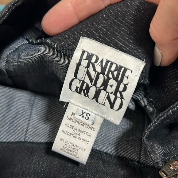 Prairie Underground Long Cigarette Pant in Black Denim Size XS - Picture 11 of 16